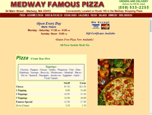 Tablet Screenshot of medwayfamouspizza.com